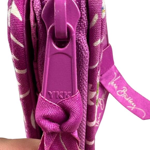 Vera Bradley Julep Tulip Turnlock Wallet Purple Green - Picture 5 of 5